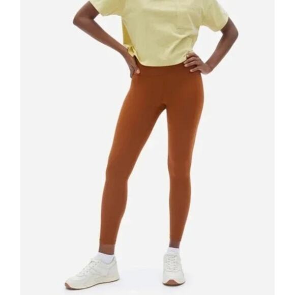 Everlane ReNew Ankle Leggings Small Amber Brown - Picture 2 of 5